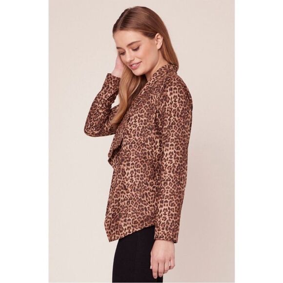 BB Dakota Leopard Print Animal Instincts faux-Suede Jacket - Picture 5 of 11